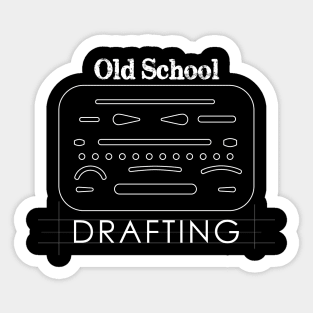 Old School Drafting Sticker